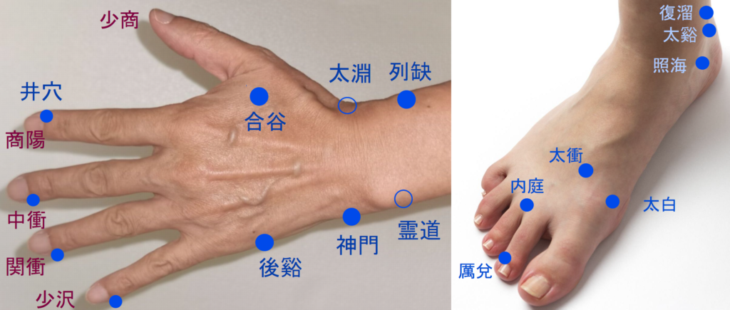 手足のツボ画像